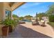 Sparkling pool with tanning chairs in a private backyard oasis at 4402 E Barwick Dr, Cave Creek, AZ 85331