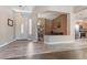 Inviting foyer with decorative walls and a view to the left of an office area at 4667 E County Down Dr, Chandler, AZ 85249