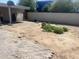 Backyard with a basketball hoop and dirt lot at 5110 N 42Nd Dr, Phoenix, AZ 85019