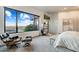 Bright and airy main bedroom with large windows and scenic views at 6432 E El Sendero Rd, Carefree, AZ 85377