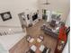 Overhead view of the open-concept living and dining area, showcasing the modern layout and design at 7123 W Andrea Dr, Peoria, AZ 85383