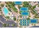 Enjoy an active lifestyle with the community pool, tennis courts, and pickleball courts at 7128 E Bramble Berry Ln, Scottsdale, AZ 85266