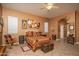 Spacious bedroom with a comfortable bed, rocking chair, and charming decor throughout the room at 8698 E Preserve Way, Scottsdale, AZ 85266