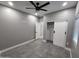 Bedroom featuring a ceiling fan, recessed lights, and sliding closet doors at 10637 N 16Th Ave, Phoenix, AZ 85029