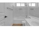 Bright bathroom featuring single sink, and a shower over tub at 11630 W Jefferson St, Avondale, AZ 85323