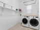 Well-equipped laundry room with modern appliances, ample shelving, and natural light, making chores a breeze at 1492 W Bruce Ave, Gilbert, AZ 85233