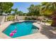 Inviting pool with slide and seating, perfect for summer fun at 1953 W Lark Dr, Chandler, AZ 85286