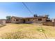 Wide angle view of the home and large backyard at 233 E 7Th Dr, Mesa, AZ 85210