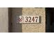 Close-up of the address number of the home, marked 3247 at 3247 E Lark Ct, Gilbert, AZ 85297