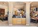 Open-concept living spaces with beautiful wet bar and dining area at 32826 N 54Th St, Cave Creek, AZ 85331