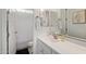 Bathroom vanity with a mirror and white cabinets offering a functional and clean space at 4442 E Fairbrook St, Mesa, AZ 85205