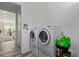 Functional laundry room with modern washer and dryer units, offering convenience at 4442 E Fairbrook St, Mesa, AZ 85205
