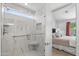 Luxurious bathroom with a glass shower and corner bench at 5024 S Citrus Ct, Gilbert, AZ 85298