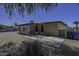 Private backyard featuring concrete patio, low-maintenance landscaping, and plenty of space to entertain at 5148 E Edgewood Cir, Mesa, AZ 85206