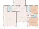 Home floor plan includes a living room, kitchen, dining area, sunroom, and primary bedroom at 5148 E Edgewood Cir, Mesa, AZ 85206