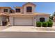Charming home with a tile roof, attached garage, and well-maintained landscaping in a residential neighborhood at 7621 S Bonarden Ln, Tempe, AZ 85284