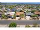 Aerial view of a charming home with a well-maintained yard in a residential area at 811 E Brown St, Phoenix, AZ 85020