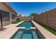 Backyard pool with spa and plenty of space for relaxing at 8609 W Eva St, Peoria, AZ 85345