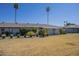 Well-maintained backyard features lush landscaping and potential for entertaining at 11133 W Cameo Dr, Sun City, AZ 85351