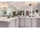 Bathroom featuring dual sinks, granite countertops, and ample counter space at 15806 N 45Th Pl, Phoenix, AZ 85032