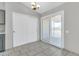 Dining area with sliding glass doors to the backyard and closet at 1858 S Ocotillo Dr, Apache Junction, AZ 85120