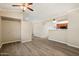 Spacious living room with modern wood flooring and neutral color palette at 2134 E Broadway Rd # 2031, Tempe, AZ 85282