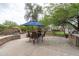 Backyard featuring patio furniture and a built-in BBQ, great for entertaining at 2221 W Calle De Las Estrella Way, Phoenix, AZ 85085