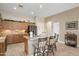 This home has a spacious eat-in kitchen with an island and stainless steel appliances at 2221 W Calle De Las Estrella Way, Phoenix, AZ 85085