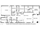 Detailed floorplan illustrating the layout of the home with bedrooms, bathrooms, kitchen, and living areas at 2324 E Saguaro Park Ln, Phoenix, AZ 85024