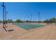 Multiple well-maintained tennis courts with lighting for your enjoyment at 29481 W Mitchell Ave, Buckeye, AZ 85396