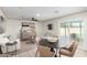 Bright open-concept living area with modern decor, neutral tones and seamless indoor-outdoor flow to backyard at 3050 E Cholla E St, Phoenix, AZ 85028