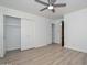 Bright bedroom with closet and ceiling fan at 3637 E Monterosa St # 8, Phoenix, AZ 85018