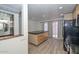 View of the kitchen featuring an island, stainless steel appliances, and dining area at 3637 E Monterosa St # 8, Phoenix, AZ 85018