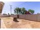 Large, level backyard with block fence and mature trees in the distance at 3812 W Seldon Ln, Phoenix, AZ 85051