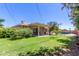 Expansive backyard with well-maintained lawn, pool, and covered patio at 6009 W Medlock Dr, Glendale, AZ 85301