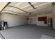 Spacious garage with painted floors, pegboard storage, and an insulated garage door at 8720 W Willowbrook Dr, Peoria, AZ 85382