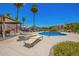Community pool featuring ample seating at 16821 S 23Rd St, Phoenix, AZ 85048