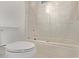 Bathroom featuring bathtub and shower with glass doors at 17025 E De Anza Dr, Fountain Hills, AZ 85268