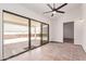 Sunroom featuring ceiling fan and backyard access at 17025 E De Anza Dr, Fountain Hills, AZ 85268
