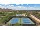Community tennis courts with mountain views offering residents a premier recreational amenity at 1720 W Aloe Vera Dr, Phoenix, AZ 85085