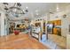 Open living space features dining, kitchen, and living areas at 22201 E Vallejo St, Queen Creek, AZ 85142