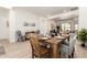 Dining area showcasing the open floor plan and modern design at 27713 N 57Th Dr, Phoenix, AZ 85083