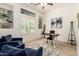 Stylish office with built-ins, plantation shutters and contemporary decor at 27713 N 57Th Dr, Phoenix, AZ 85083