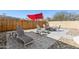 Relaxing outdoor patio with seating and fire pit at 3505 S Westfall Ave, Tempe, AZ 85282