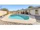 Inviting backyard pool with a spacious patio area for entertaining and relaxing outdoors at 3505 S Westfall Ave, Tempe, AZ 85282