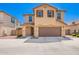 Inviting two-story home featuring a well-kept yard, two-car garage and appealing desert landscape at 5113 E Greenway E St, Mesa, AZ 85205