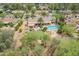 Aerial image showing the property's beautiful pool, well-kept lawn, and outdoor entertaining area at 6102 E Aster Dr, Scottsdale, AZ 85254