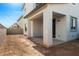 The backyard patio features a covered space, perfect for outdoor relaxation and entertaining at 9249 E Sector Dr, Mesa, AZ 85212