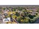 Expansive aerial view of the property, highlighting its pool, large lot, and neighboring homes at 11143 E Vallejo St, Chandler, AZ 85248