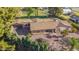 Aerial view of beautiful ranch home and large lot at 11143 E Vallejo St, Chandler, AZ 85248